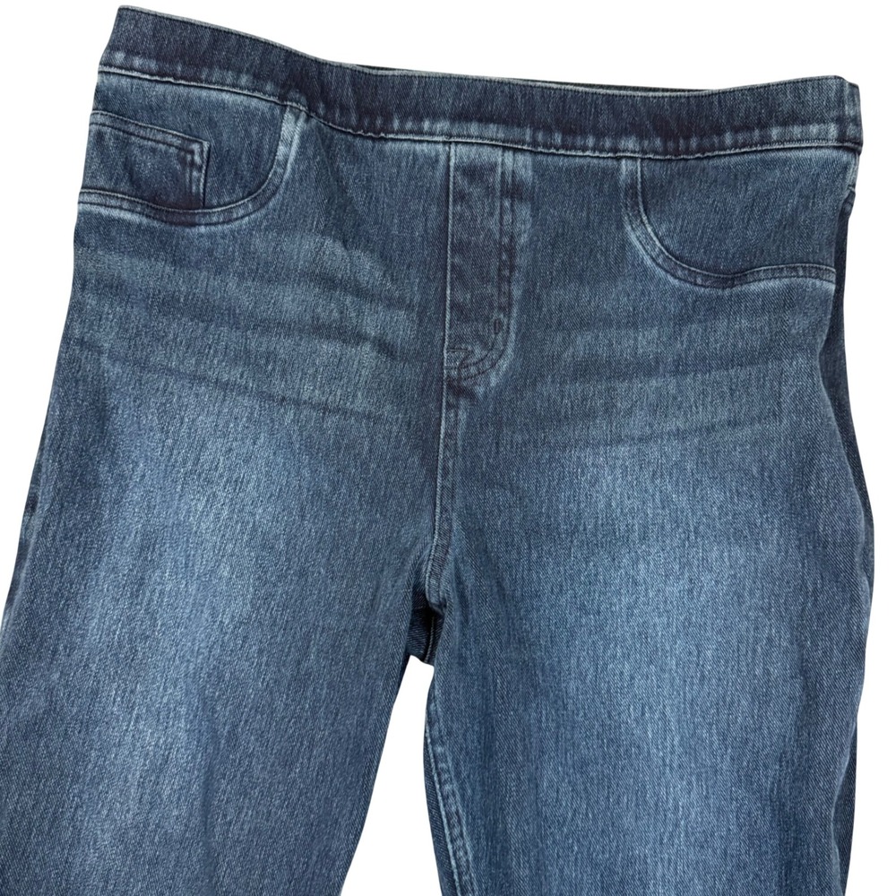 Spanx Jean-ish Ankle Leggings Dark Wash Denim Pull On XL Womens